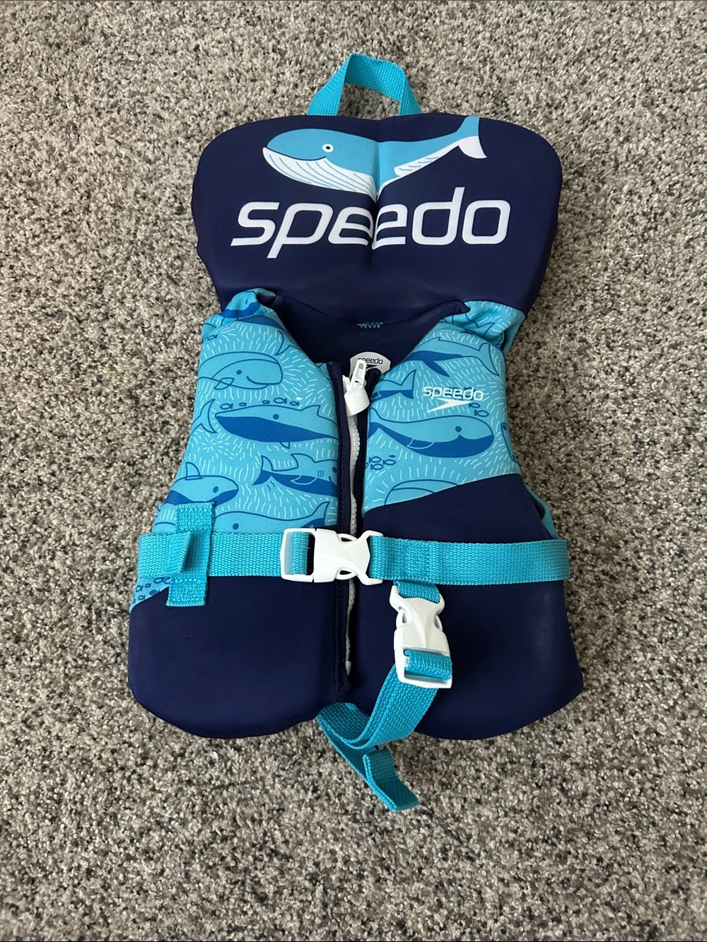 Speedo Kids' Navy & Teal Whale Float Vest